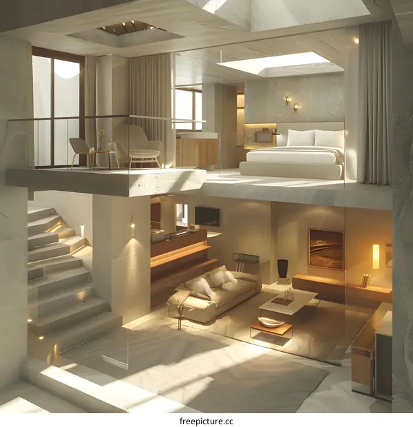 Modern Duplex Apartment Interior Design