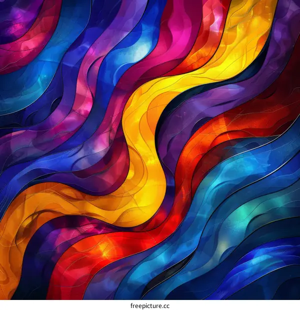 colorful abstract curved lines background
