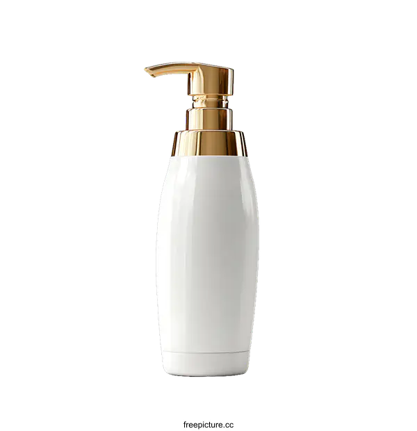 [Transparent Background PNG]Modern White Cosmetic Dispenser Bottle