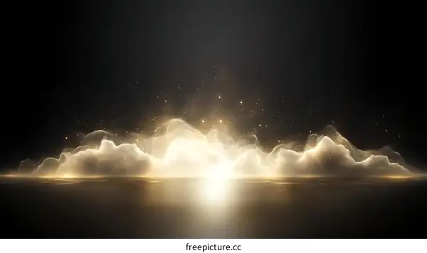 Golden Light Abstract Background