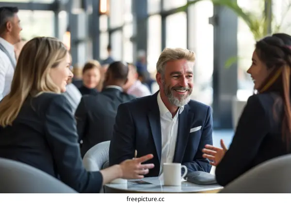 Business People Meeting in Modern Office Space