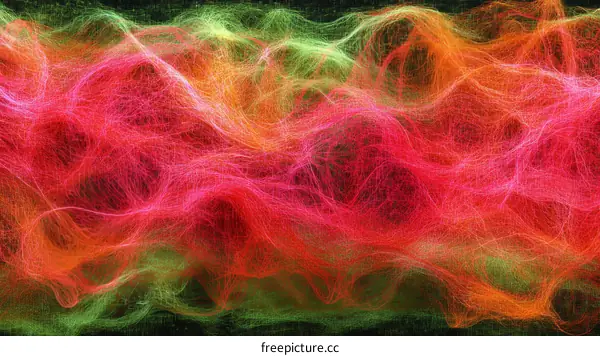 Abstract Colorful Flowing Lines