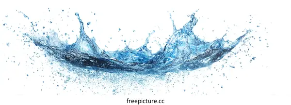 Water Splashing in the Air