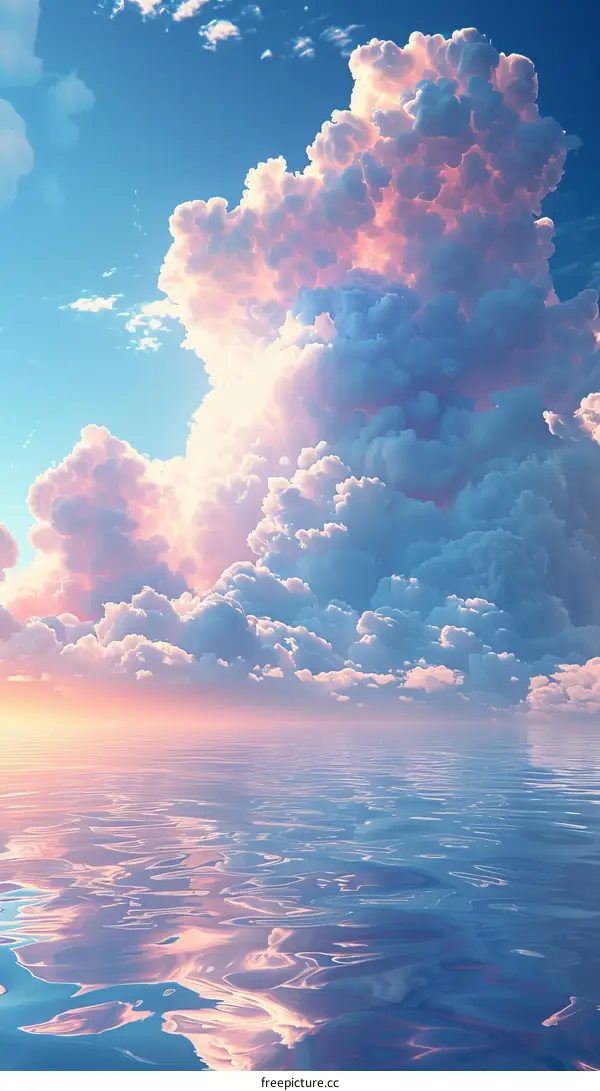 Mesmerizing Cloudscape over Expansive Ocean