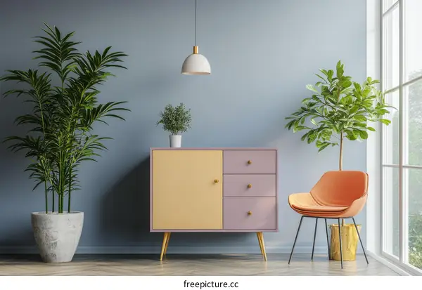 Modern Colorful Living Room Interior Design