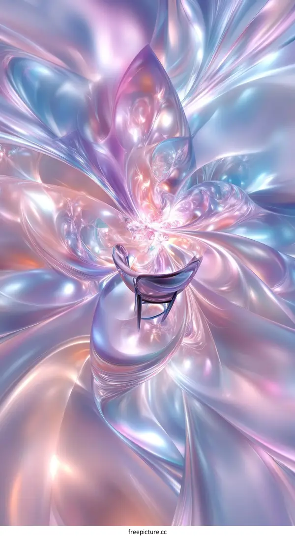 Abstract Pastel  Holographic Chair Design