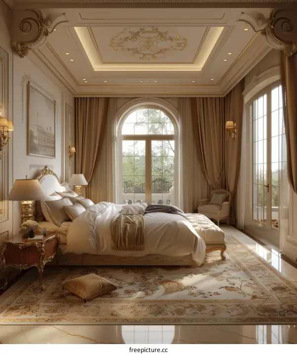 Luxury Bedroom Interior Design Illustration