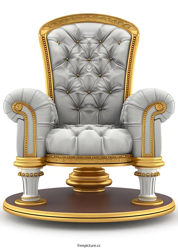 Golden and White Luxury Chair Design