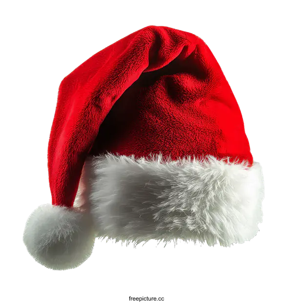 [Transparent Background PNG]Christmas Santa Hat Closeup View