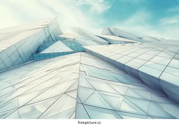 Modern Architecture Building Facade Abstract Background