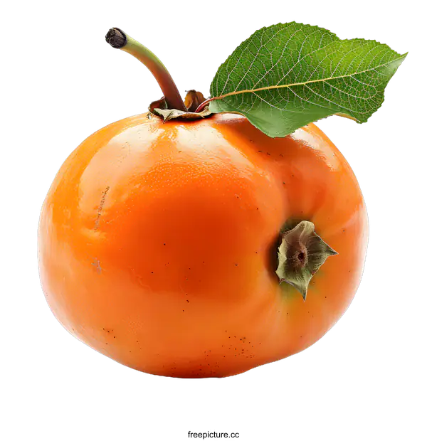 [Transparent Background PNG]A photo of a persimmon