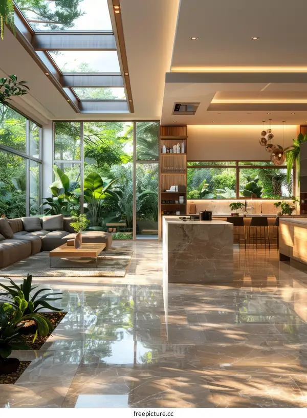 The beauty of nature and modern architecture combined in a stunning home