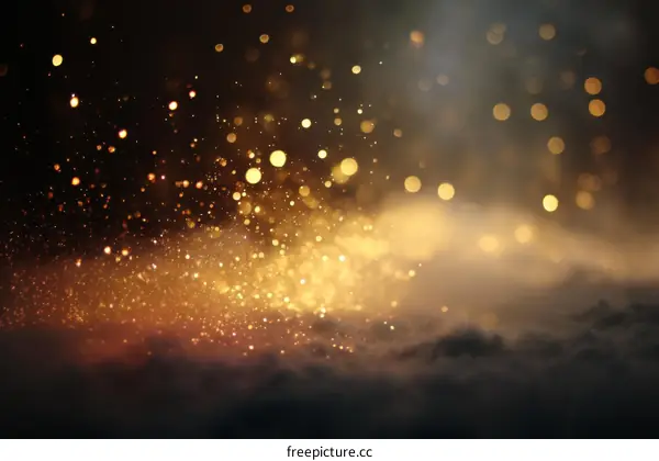Golden Sparkles Background Image