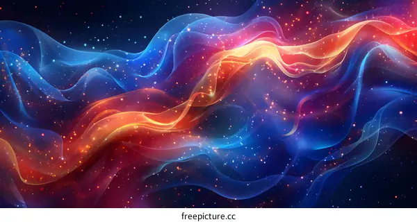 Wavy abstract background