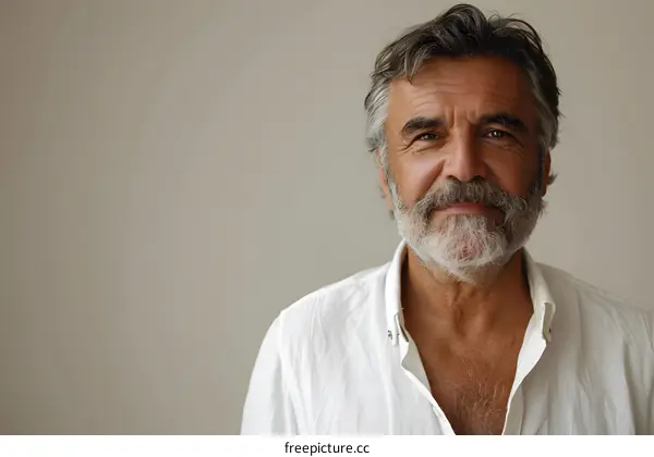 portrait of a middle-aged man with a beard