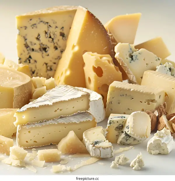 Assortment of Different Types of Cheese