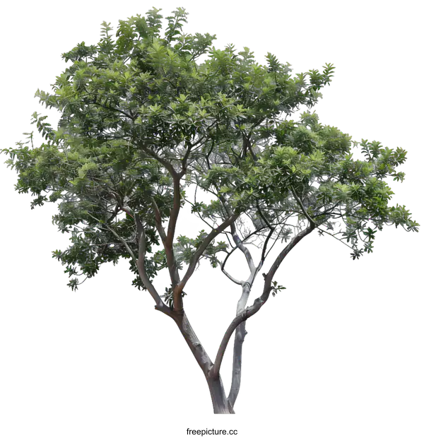 [Transparent Background PNG]Green Tree Isolated on White Background