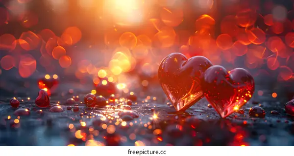 Crystal Clear Heart-Shaped Gemstones