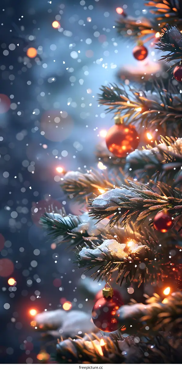 Christmas tree with decorations