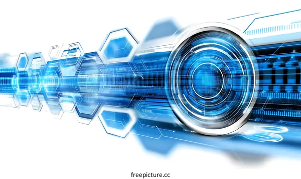 Abstract Futuristic Technology Design