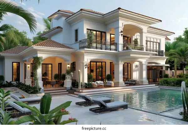 Spanish Style Luxury Villa with Mediterranean Flair