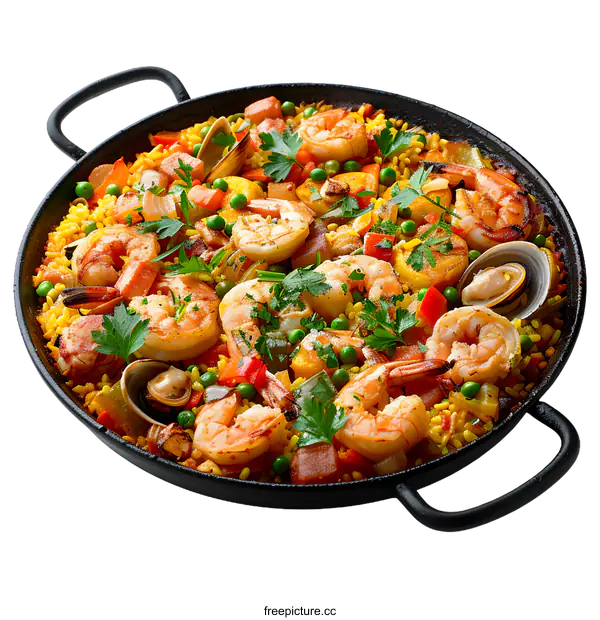 [Transparent Background PNG]Seafood Paella