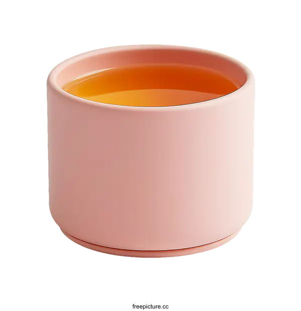 [Transparent Background PNG]Pink Silicone Cup with Liquid