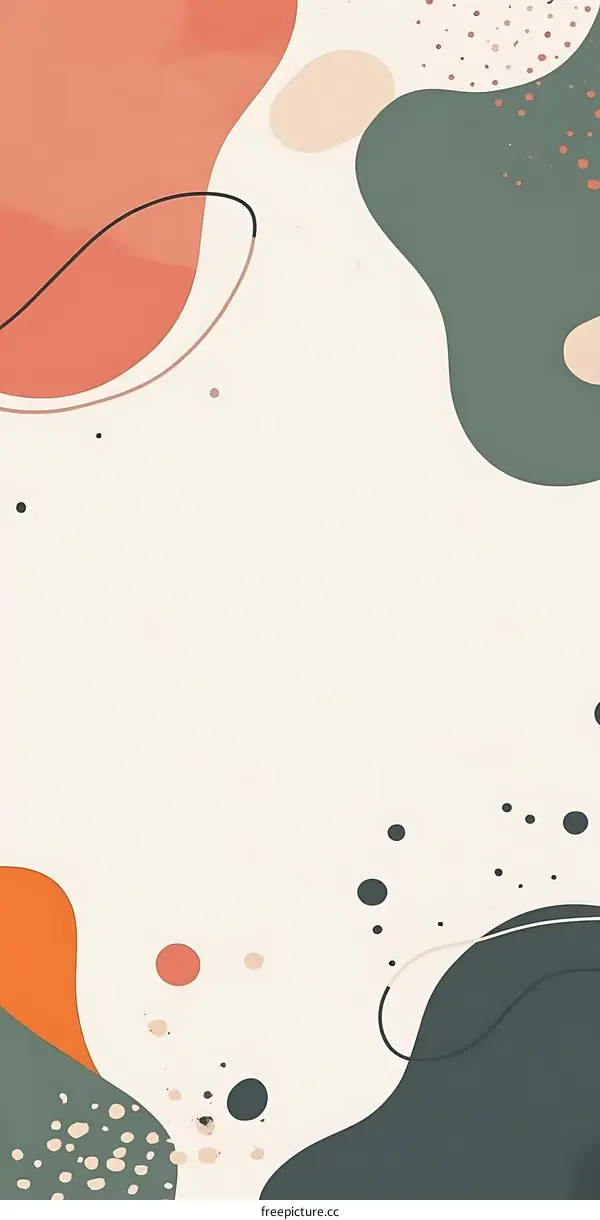 Abstract Background With Colorful Shapes