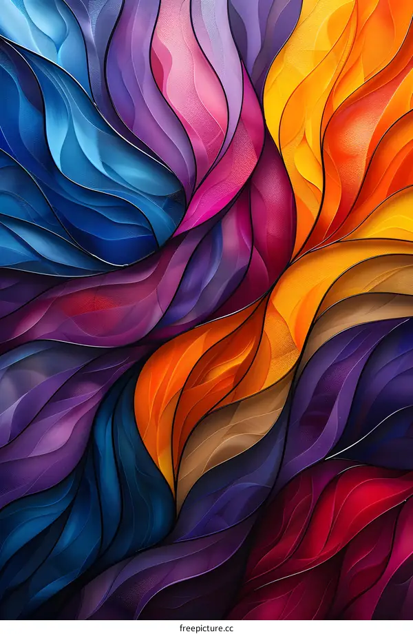 Colorful Abstract Swirls Background Design