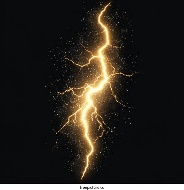 Abstract Lightning Bolt Graphic Design
