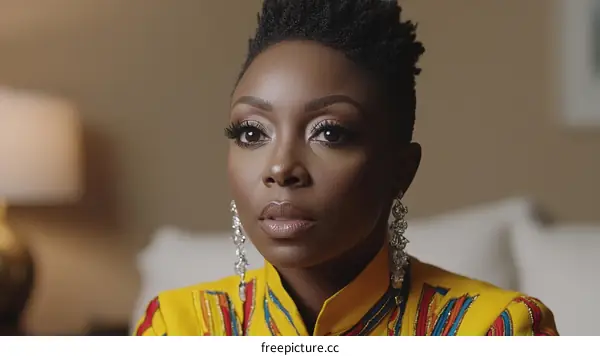 Close-up Portrait of a Black Woman