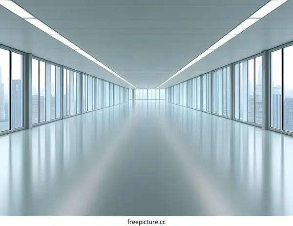 Modern Office Space With Large Windows and City View