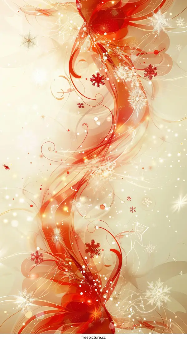 Snowflakes Dancing in the Winter Sky