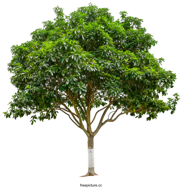 [Transparent Background PNG]Green Tree Isolated on White Background