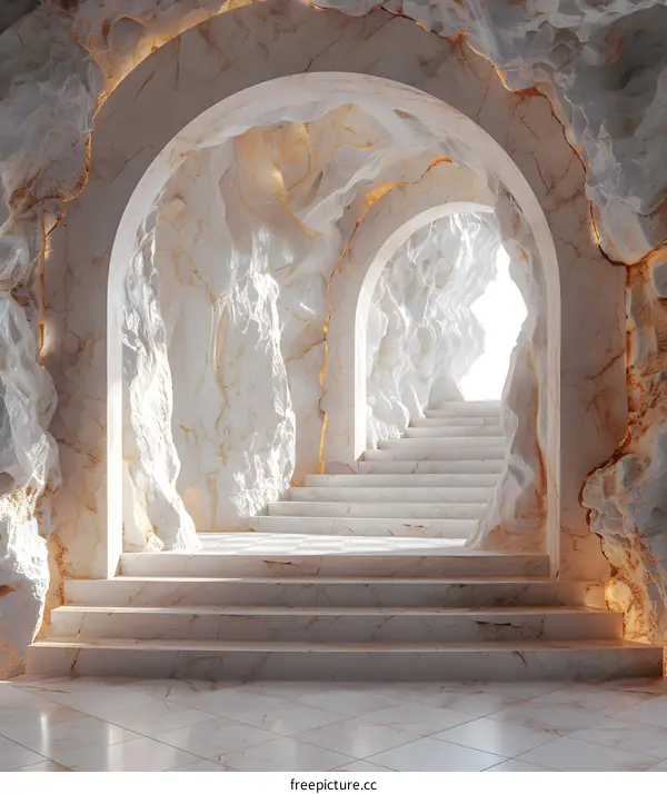 Marble Archway and Stairs