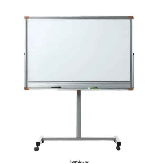 [Transparent Background PNG]Modern Mobile Whiteboard for Educational or Business Use