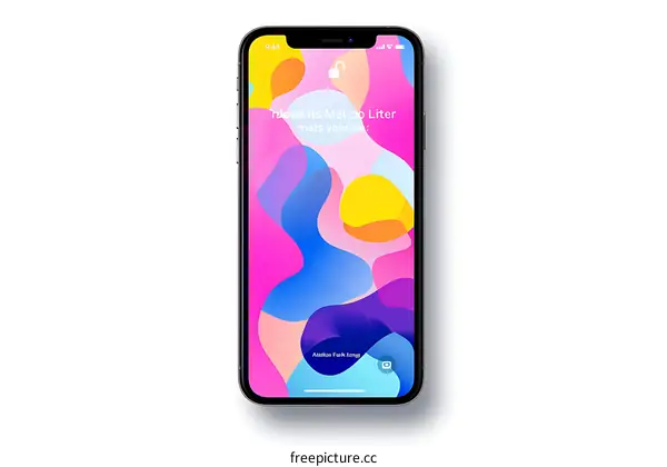 Colorful Abstract Background on a Smartphone