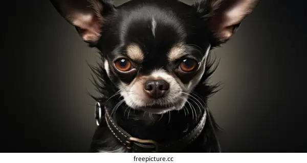 A Serious-Looking Chihuahua Portrait