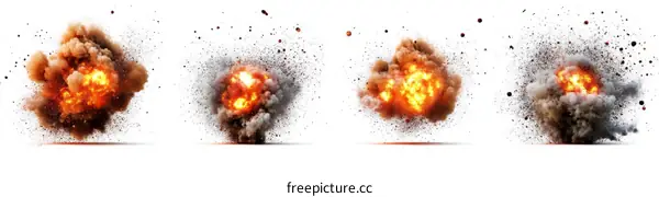 Explosive Explosion Impact Effect Images