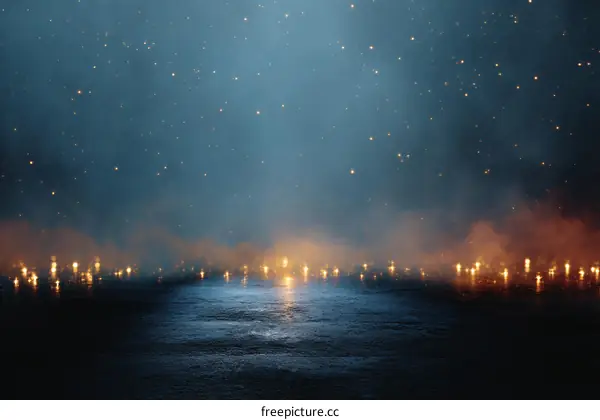 Mystic Night Candlescape Scene