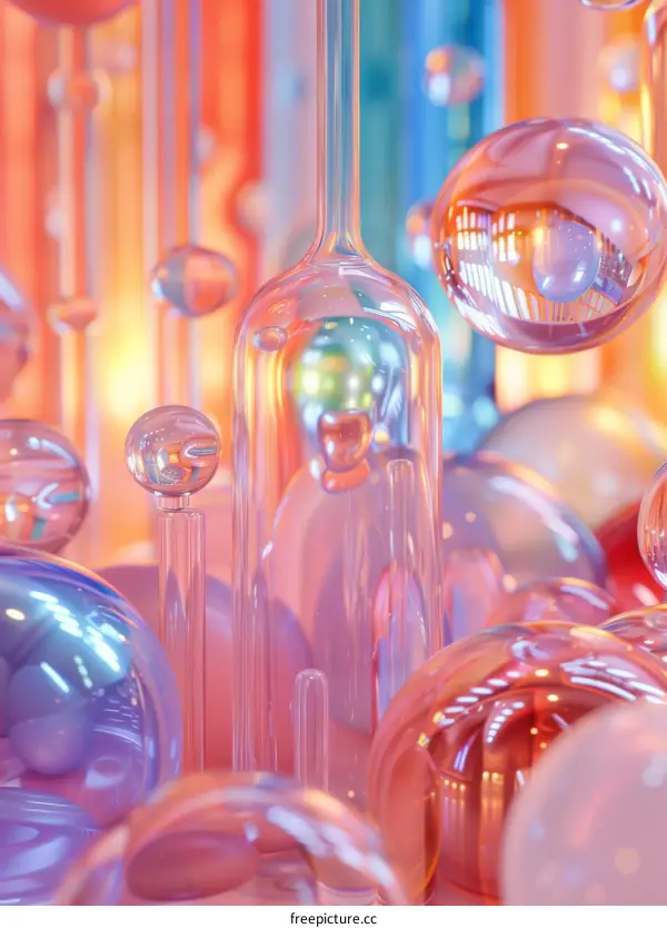 Abstract Glass Structures and Bubbles