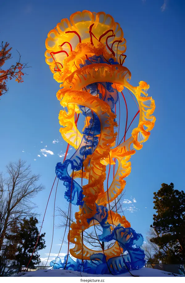 Outdoor Sculpture Art in Winter