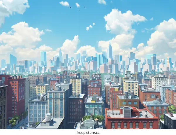 Iconic New York City Skyline