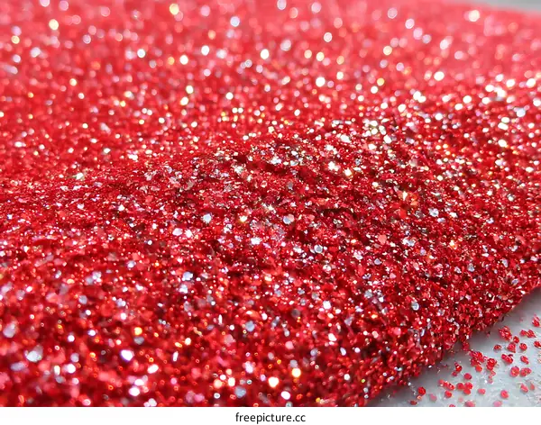 Sparkling Red Glitter Texture Background