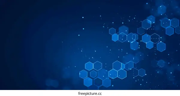 Abstract Hexagonal Technology Background Design