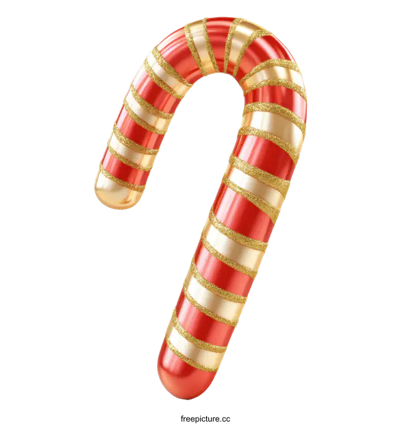 [Transparent Background PNG]Christmas Candy Cane Illustration