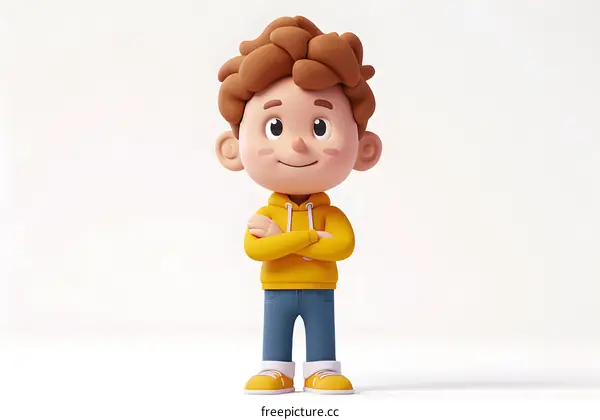 3d cartoon boy character