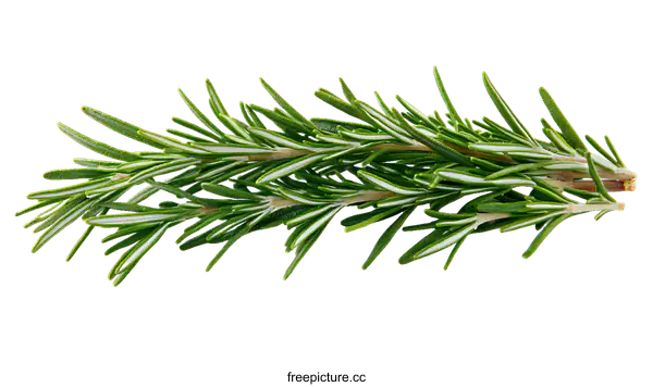 [Transparent Background PNG]Fresh Rosemary Sprig Close-up