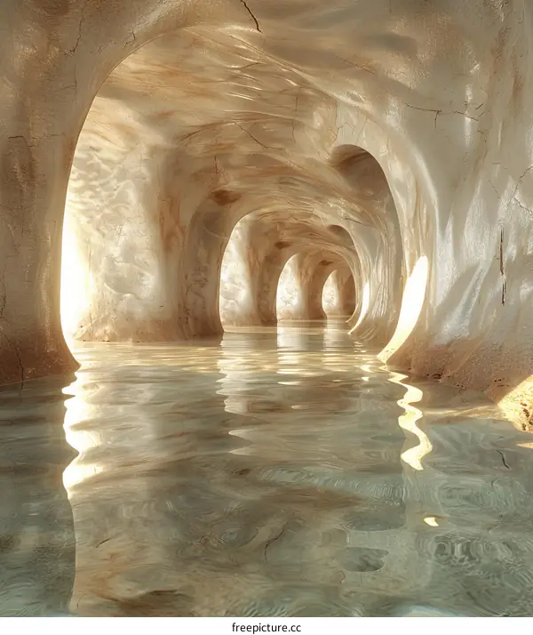 Subterranean Waterway Artistic Cave