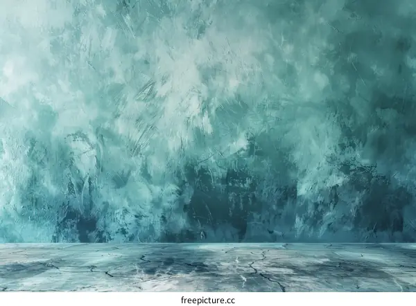 Blue Green Retro Texture Wall